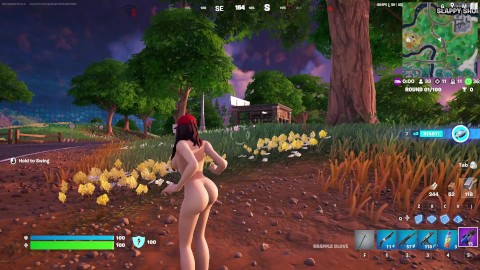 Fortnite gameplay (Ruby nude)