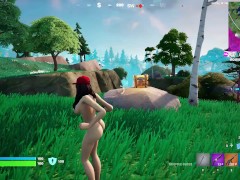 Fortnite gameplay (Ruby nude)