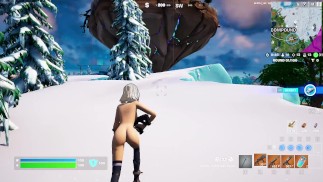 Игровой процесс Fortnite (обнаженная лекса)