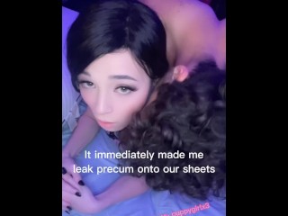 Adorable petite trans stepsis helps step bro with his “problem”