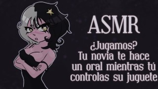 スペイン語 ASMR あなたのガールフレンドがあなたに小さなゲームを挑みます