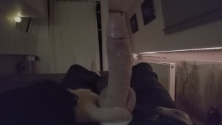 Awesome cumshot from my uncut bwc
