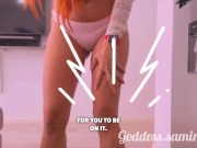 Preview 2 of Your giantess girlfriend Samira shrinks you to live in her perfect ass (Trailer)
