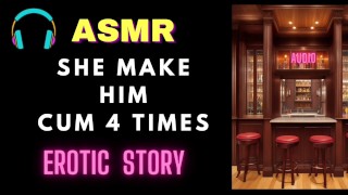 Ze laat hem 4 keer klaarkomen (een nacht van genezing?) ASMR Audio Love verhaal