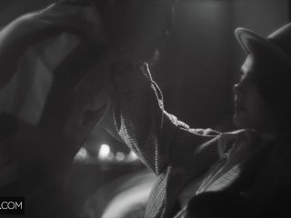 Deeper. Curvy sexy actress Valentina gets DPed by costars screenshot number 2