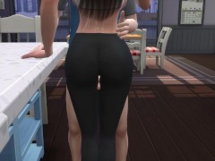 MILF Fucks With Stepson While Dad Watches - DDSims