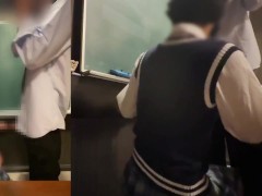 【教室でJKに中出し】「先生、私が変態ってバラさないで…！」放課後の真面目な生徒 - Screenshot 8 of 16 - Pov