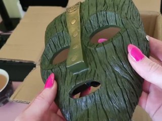 Brunette Recieves Mysterious Mask in_Mail, Turns_Into She-Mask (Episode One)