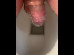 Piss with chastity