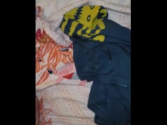 Teen cums fast in milf's ass. Too horny to hold it!