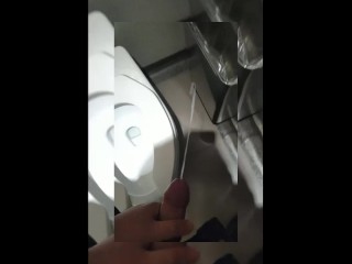Incroyable Branlette Extrême Dans Les Toilettes Publiques Du Centre Commercial Avec éjaculation Chaude
