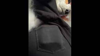 Poilu péter dans un jean maigre