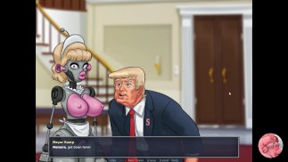 Summertime saga #103 - Squeezing sex doll breasts