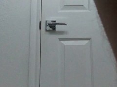 Sliding 37 hairties over my cock and balls for light cbt