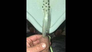 Urinal Pissing Compilation Featuring Some Foreskin Pissing As Requested