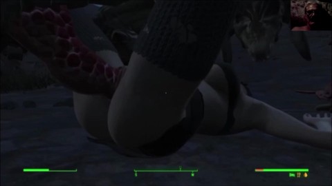 Deathclaw Threatens  Starlight Drive In: Fallout 4 Sex Mods 3D Animated Sex Gameplay Monster Sex