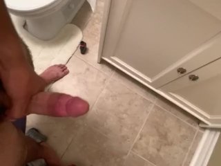solo male, mature, toys, shower