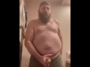 Preview 6 of Bearded hung furry hairy bear cumming a ton
