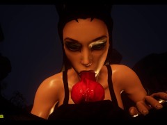 Black wolf fucks catwoman