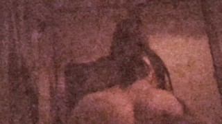 Gonzo Girl Voyeurův Skutečný Sex Amateur Darkness Smartphone Osobní Střelba
