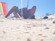 Preview 4 of Blowjob on the beach and public sex!