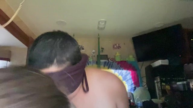 Dominated blindfolded lesbian: Surprise strapon fuck for hard lesbian orgasm  // Only Fans @bbaldie9