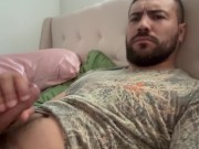 Preview 1 of Beefy stud shows his thick cock and cum