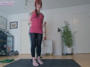 Preview 1 of Girl in face up Shibari suspensions, dry humped and pussy spanked