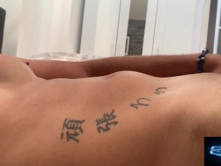 I come on my abs! 01
