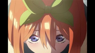 Hentai Animation - The Quintessential Quintuplets Yotsuba Gives A Blowjob - Hentai Animation - Real Voice