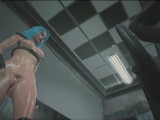 Сексуальная Клер Редфил из Resident Evil 2 гуляет голышом треся своими сиськами_Sexy Big Ass 3