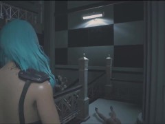 Сексуальная Клер Редфил из Resident Evil 2 гуляет голышом треся своими сиськами_Sexy Big Ass 3