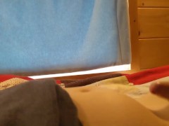 After 2 months of not cumming, I came from just humping the air! (no toy) (sorry for the bad angles)