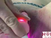 Honey play box product test snail makes her cum so hard with a brain melting finishing orgasm