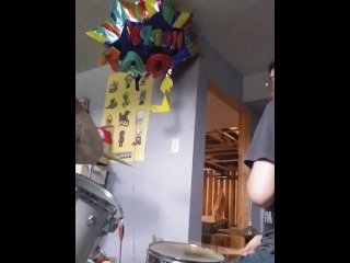 old young, music, small tits, vertical video