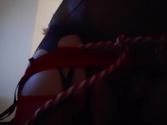 Self bondage lingerie task