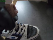Preview 2 of 4 cumshots on used DC Spartan shoes from a young friend
