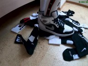 Preview 5 of Fun with new socks,nike jordan, puma shoes and gloves