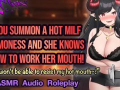 ASMR - Sexy Demoness MILF Pleases Your Cock Orally With Her HOT Mouth! Hentai Anime Audio Roleplay