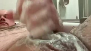 Me Stroking My Cock In The Tub