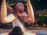 Preview 5 of Yaoi Femboy Threesome in a park