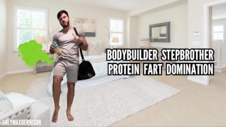 Bodybuilder Stiefbruder Protein Furz Dominanz