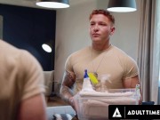 Preview 1 of HETEROFLEXIBLE - Jeremiah Cruze Destroys Military Rival Blain O'Connor's Ass In Their Sergeant's Bed