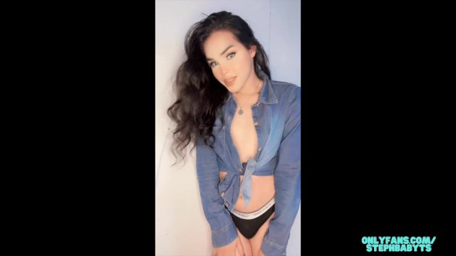 Trans Stepsister Recording Naughty TikToks and Onlyfans Content- StephbabyTs