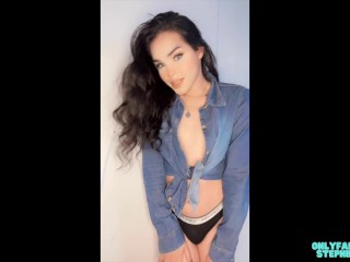 Транс-сводная сестра записывает непослушные TikTok и контент Onlyfans - StephbabyTs