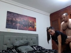 Hot chubby with a big ass is fucked doggy style by her neighbor