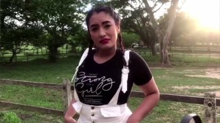 Horny Colombian fucks her stepbrother on the outskirts of town - Sandysexii