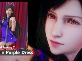 Final Fantasy 7 - Tifa (New Version) × Purple Dress - Lite Version