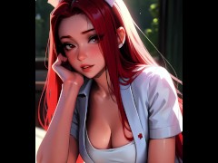 PMV - Redhead Nurse (portrait) - AI Beauties Compilation #1