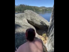 Cheating whore sneaks Hubby’s best friend during a lake day